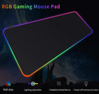 Mouse Pad Gamer Large Speed Edge Led 7 Colors Rgb Waterproof 300mm x 800mm