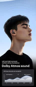 Monster MQO33 Wireless Bluetooth 5.4 Earphones Dolby Immersive Sound HD Call Headphones Sports Noise Reduction Open Ear Earbuds