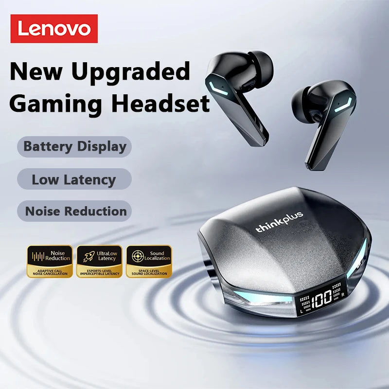 New Lenovo XT53 Wireless Bluetooth Earphones Low Latency Gaming Headphones HIFI Quality Sound HD Voice Noise Cancelling Earbuds
