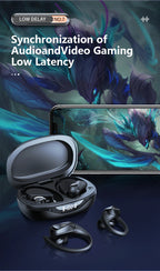 AOC ACT3521 Wireless Earphones OWS Ear Hook Bluetooth HIFI Stereo Earbuds Gaming Low Latency IPX5 Waterproof Sport Headphones