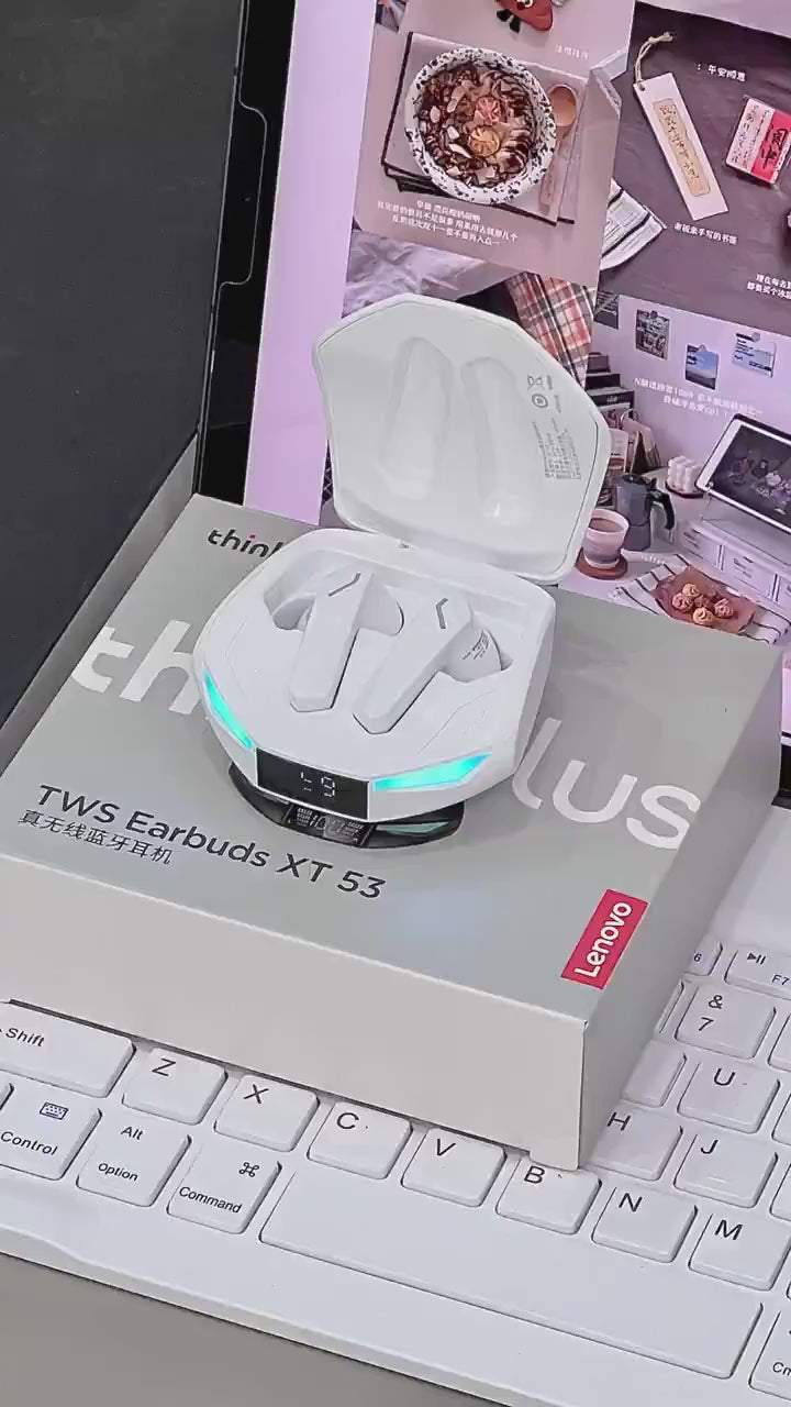 New Lenovo XT53 Wireless Bluetooth Earphones Low Latency Gaming Headphones HIFI Quality Sound HD Voice Noise Cancelling Earbuds